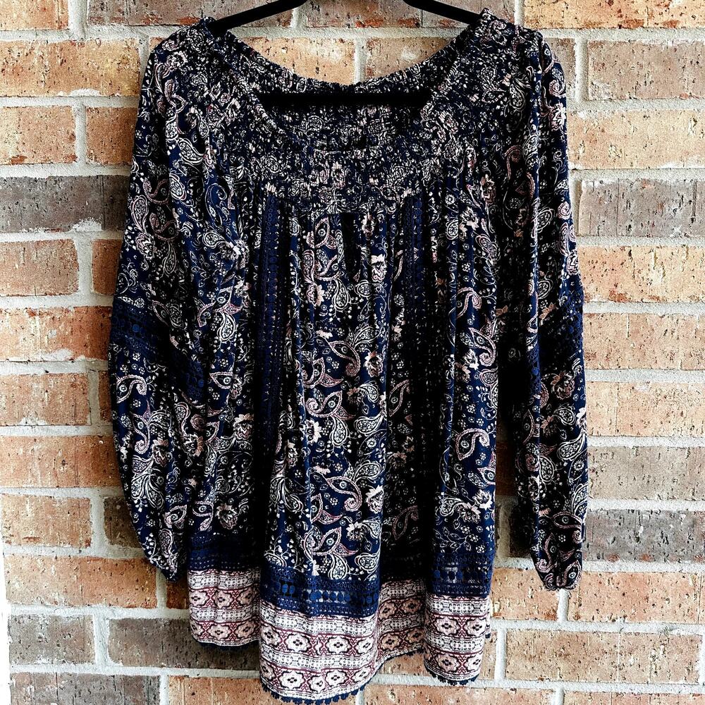 Knox Rose Floral Blouse Large
